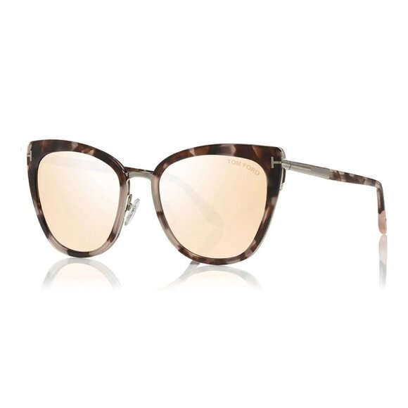 NEW TOM FORD SUNGLASSES HAVANA WOMEN CAT EYE EYEWEAR - Picture 1 of 3